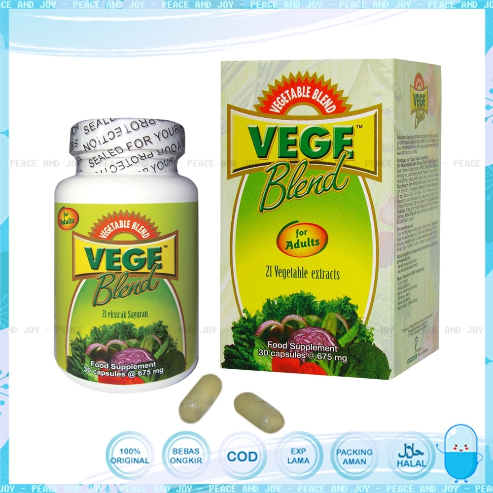 Vegeblend 21 adult isi 30 kapsul | suplemen sayur untuk dewasa