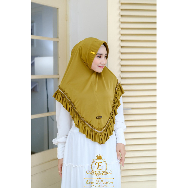 JILBAB INSTAN JERSEY / HIJAB INSTAN JERSEY KERUT /BERGO INSTAN JERSEY KERUT FHASION WANITA ERIN COLL