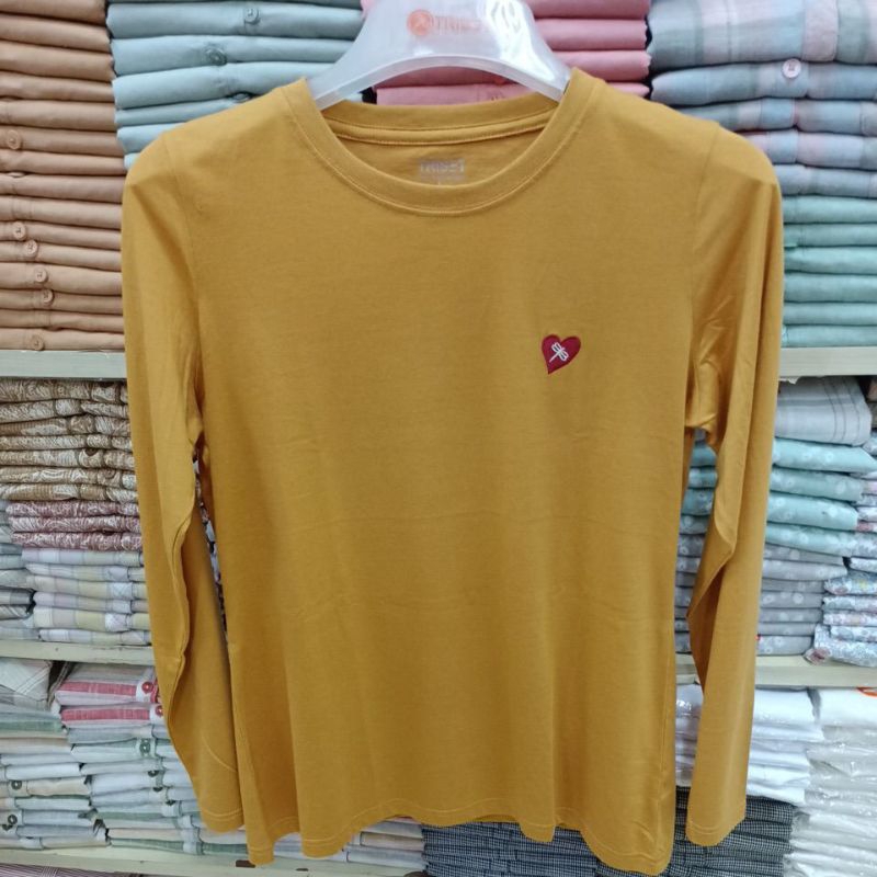 TRISET KAOS LENGAN PANJANG WANITA