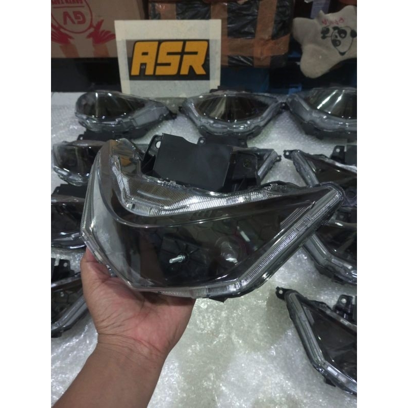 Terlaris Reflektor Housing Rumah Lampu Lampu Depan Honda Beat Fi Led 2020 Deluxe K1A Bahan Custom
