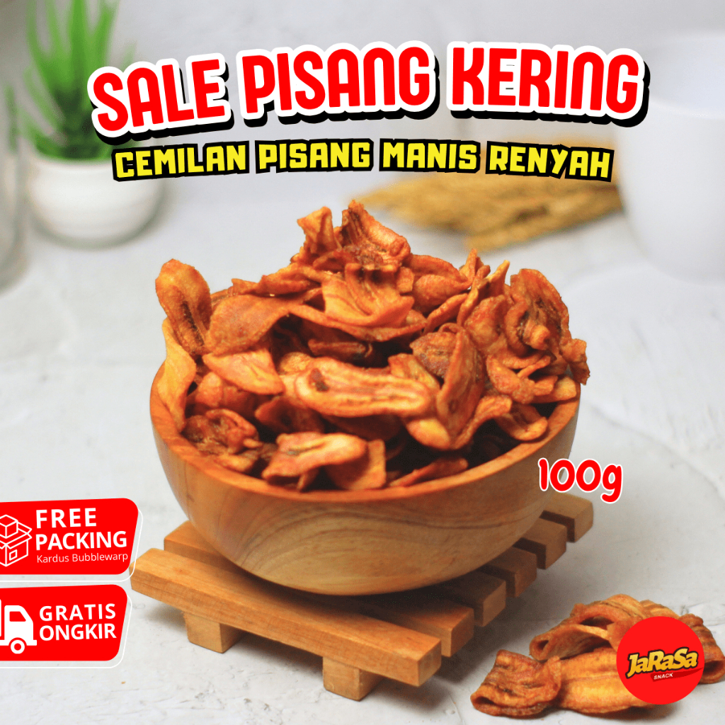 

SALE PISANG KERING 100 GRAM CEMILAN SNACK