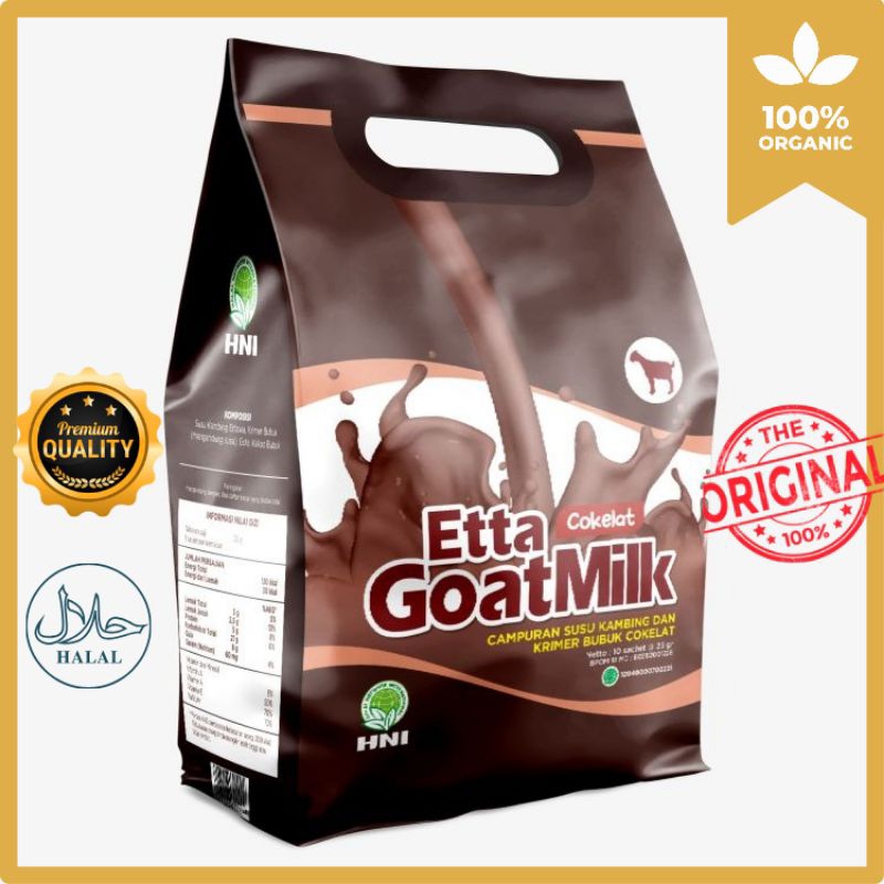 

ETTA GOATMILK - Susu kambing etawa murni rasa cokelat 100% alami