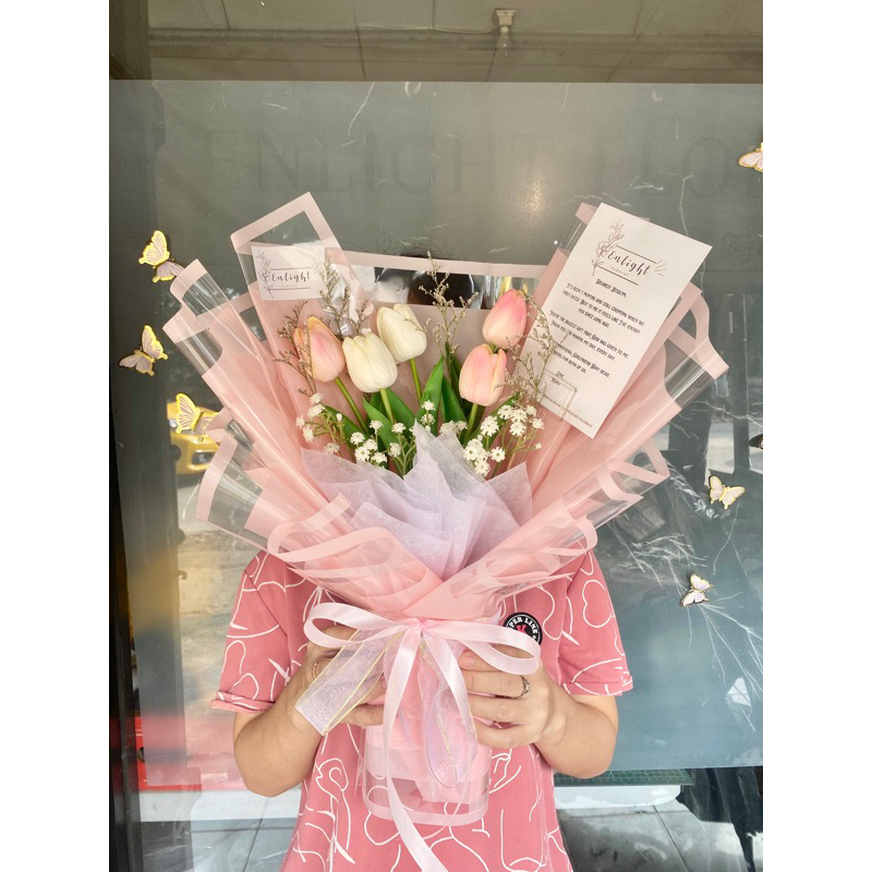 Buket Artificial Tulip Artificial Tulip Bouquet Buket Tulip