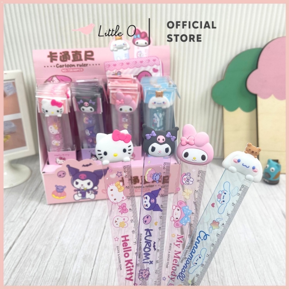 

Hemat 15 Produk Terbatas Penggaris Head Rubber Premium Sanrio 15cm Penggaris Karakter Lucu 3D