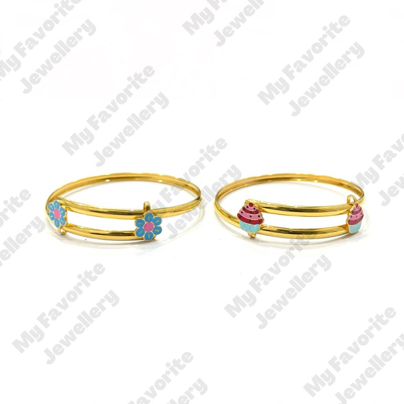 Gelang Anak Adjustable EMAS ASLI Kadar 700 16K