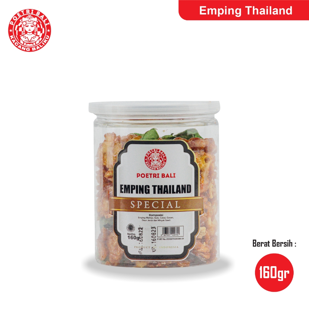 

Poetri Bali Emping Thailand Toples 160 gram