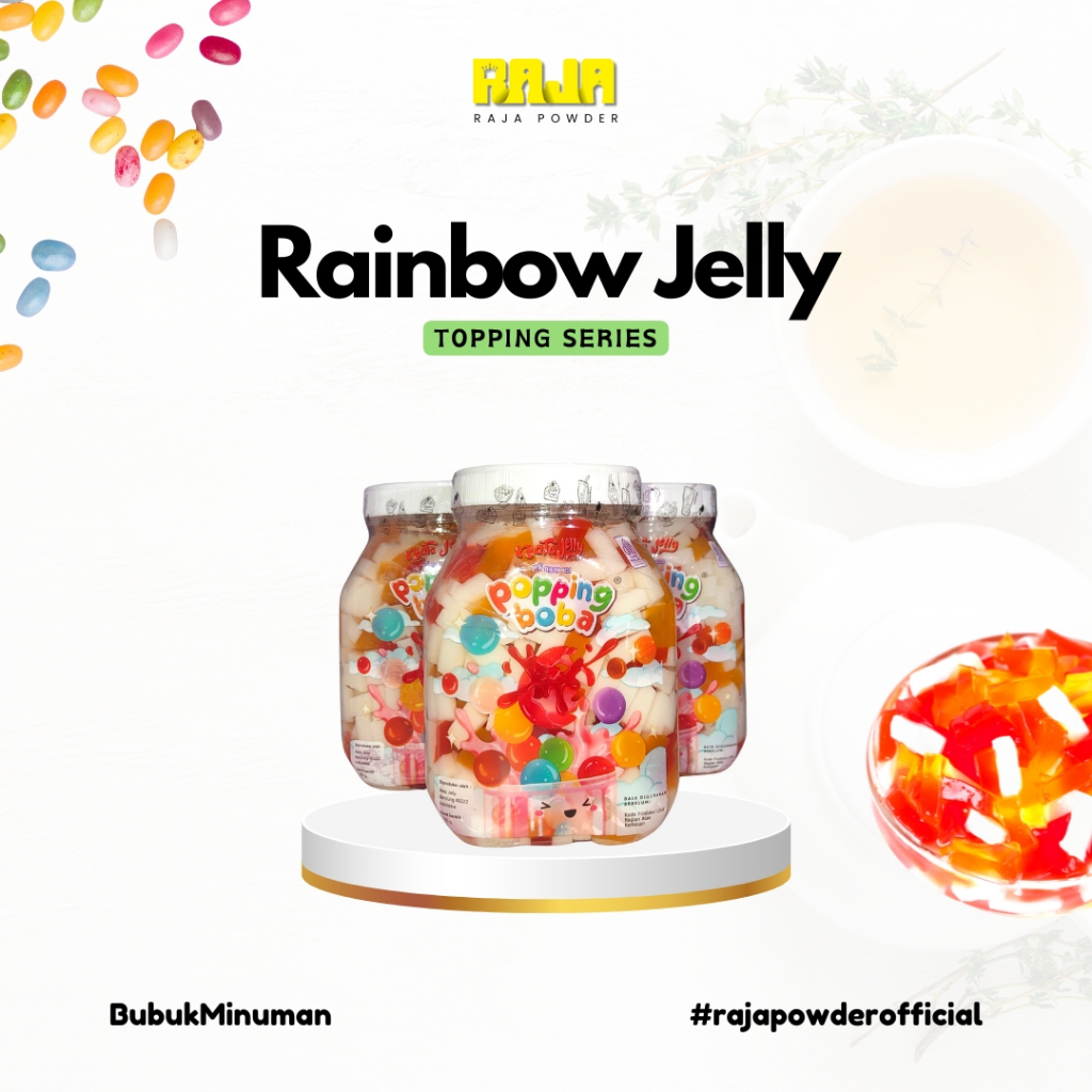 Topping Minuman Rainbow Jelly / Jelly Warna Warni