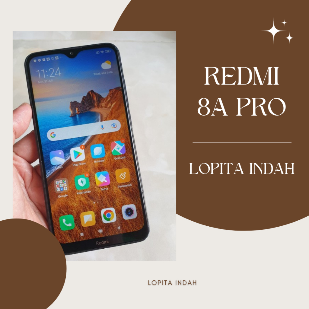 HP Android murah Xiaomi Redmi 8a Pro 3/32 GB second normal siap pakai