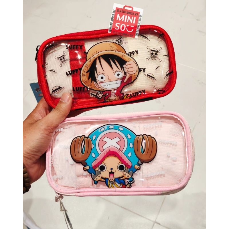 

MINISO x ONEPIECE Kotak Pensil / Stationary Case (sz.20x10x5cm) LUFFY / CHOPPER