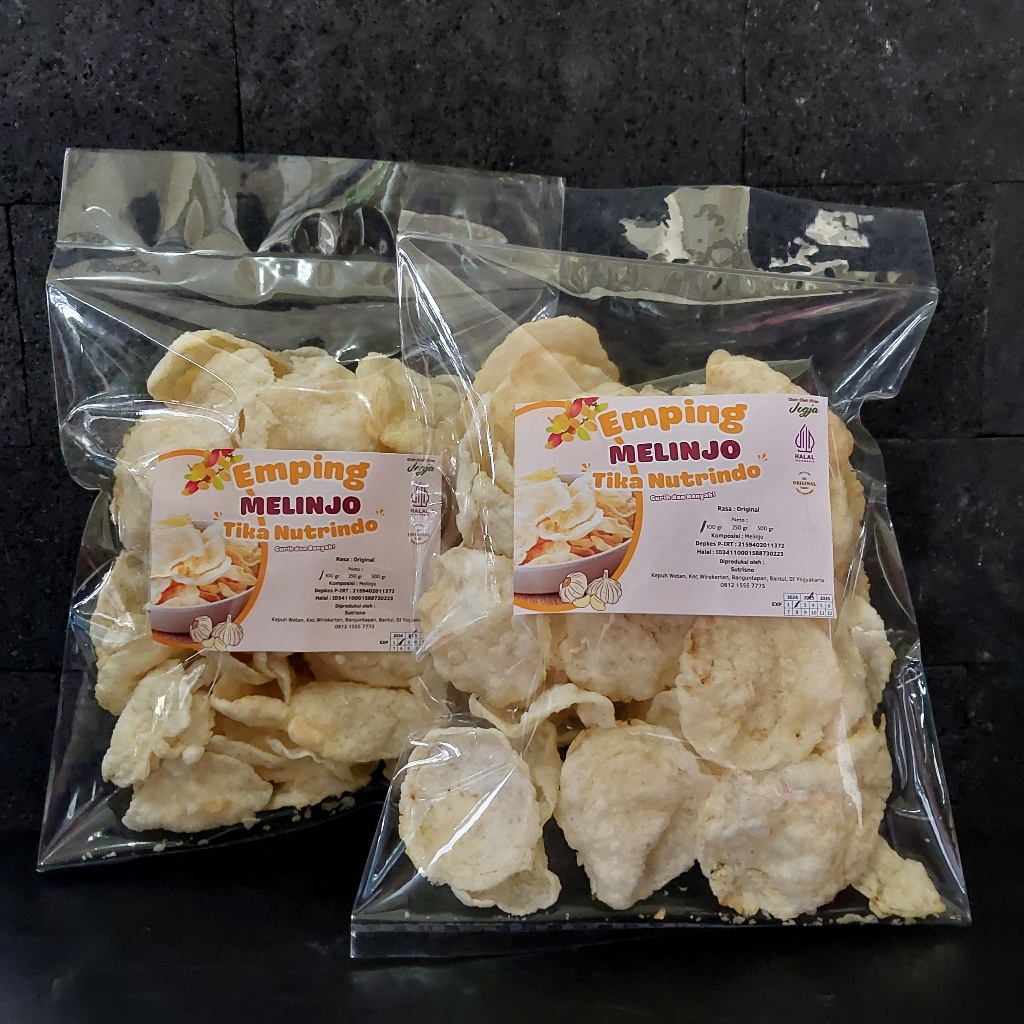 

Emping Melinjo Matang Super Rasa Original Tika Nutrindo - Oleh Oleh Khas Jogja - Emping Original