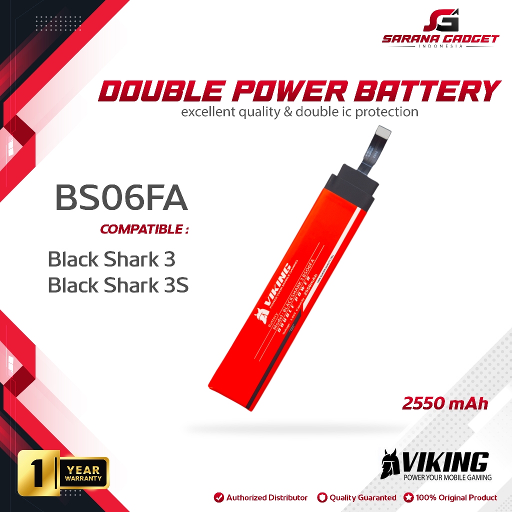 VIKING Double Power Baterai XiaoMi Black Shark 3 / BlackShark 3S BS06FA Batre Batrai Battery Origina