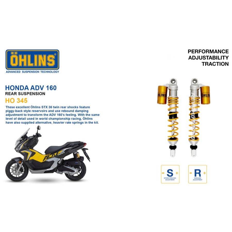 SHOCK OHLINS HONDA ADV 160 ADV160 ADV 150 ADV150 - HO345