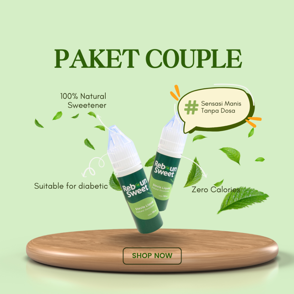 

Reboun Sweet Stevia Paket Berdua (GULA STEVIA) - 15ml