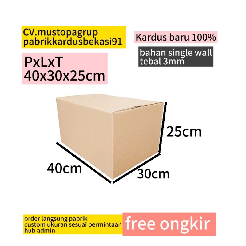 

Kardus Packing Online Shop 40x30x25cm Box serbaguna seukuran dus Aqua 500ml