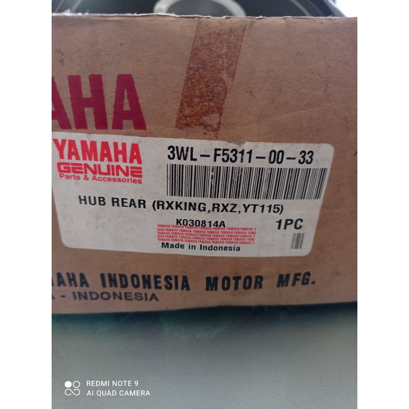 tromol Yamaha Alfa depan ORI