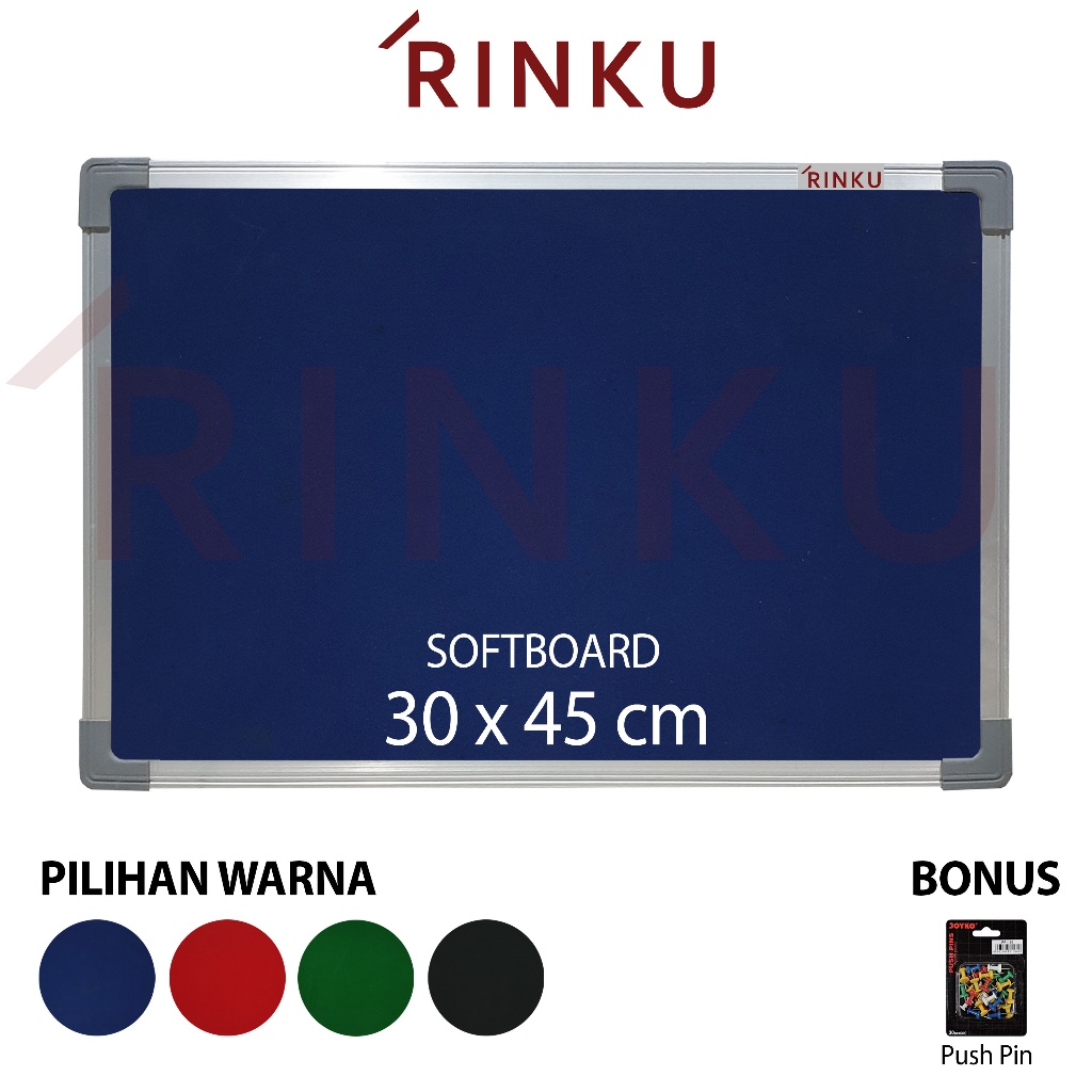 

Softboard Pin Board Cork Board Gantung Bludru Rinku 30x45 cm