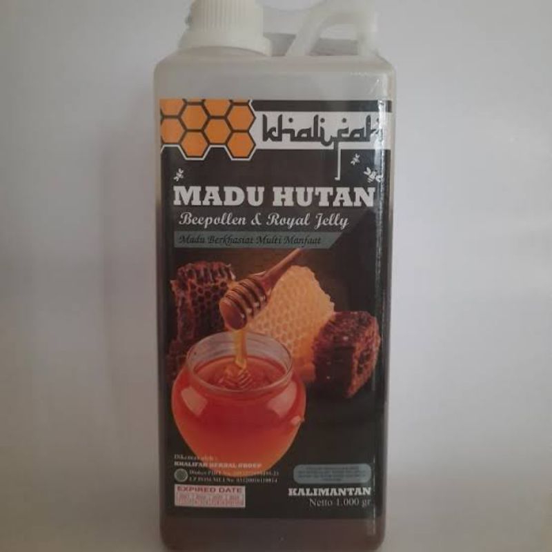 

madu hutan Kalimantan Khalifah 1kg plus royal jelly beepolten