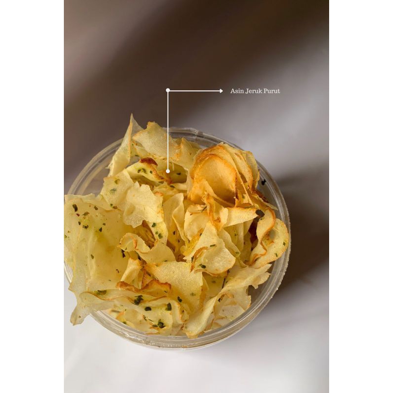 

Keripik Singkong Kripsing Asin Daun jeruk Ms. Crisp's