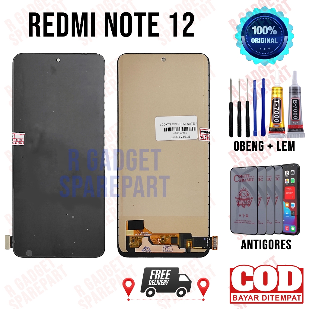 Lcd Redmi Note 12 Original OEM Quality Lcd Touchscreen Redmi Note 12 Fullset