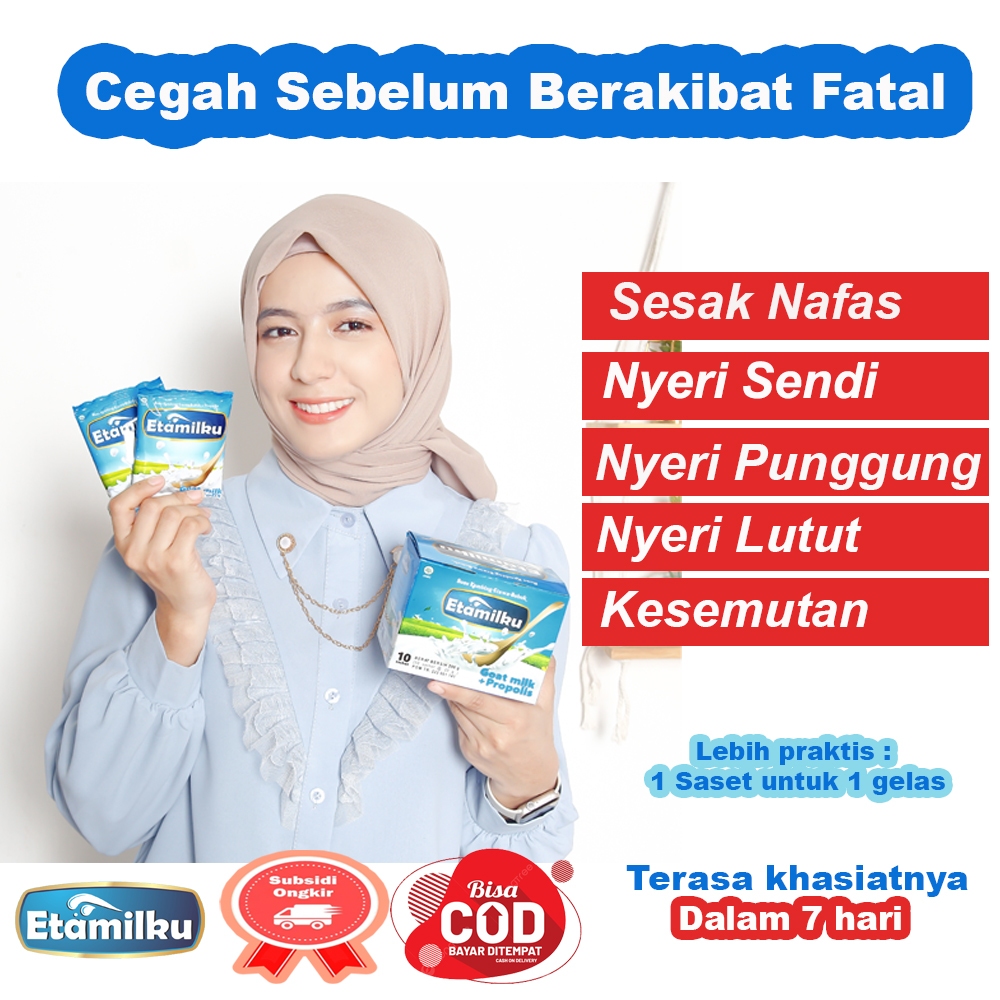 

PAKET 2 BOX SUSU ETAMILKU - Atasi Masalah Pernafasan dan Nyeri Sendi - Susu Etawa Plus Herbal