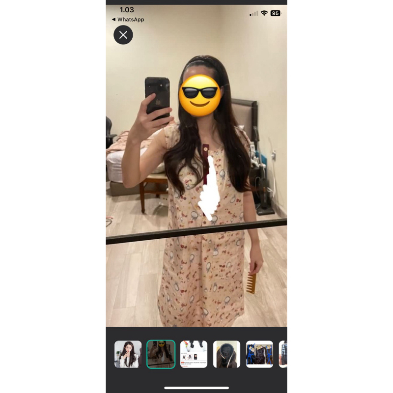 Wig preloved pesenan Carosell