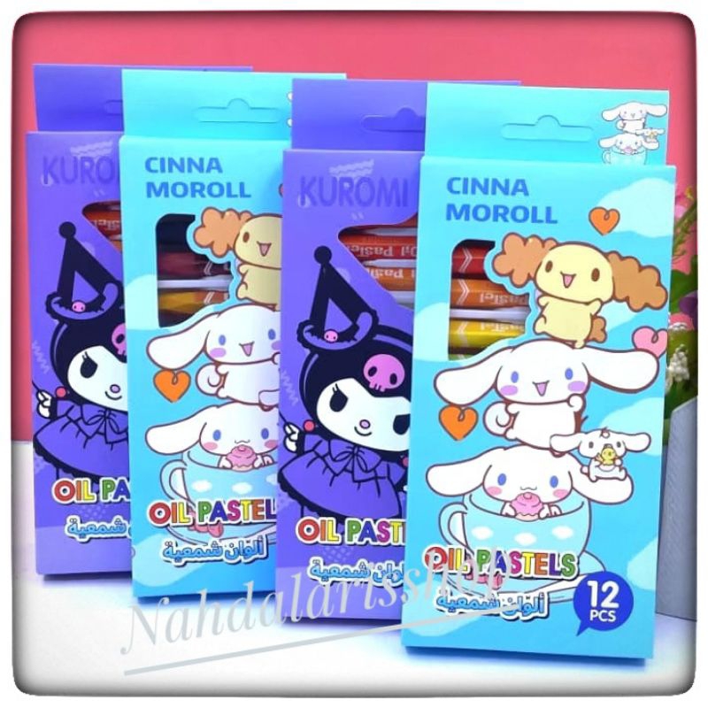 

CRAYON SANRIO 12 WARNA 3012 / Krayon Minyak / Oil Pastel Sanrio 12 Warna 3012 Kuromi Cinnamorol