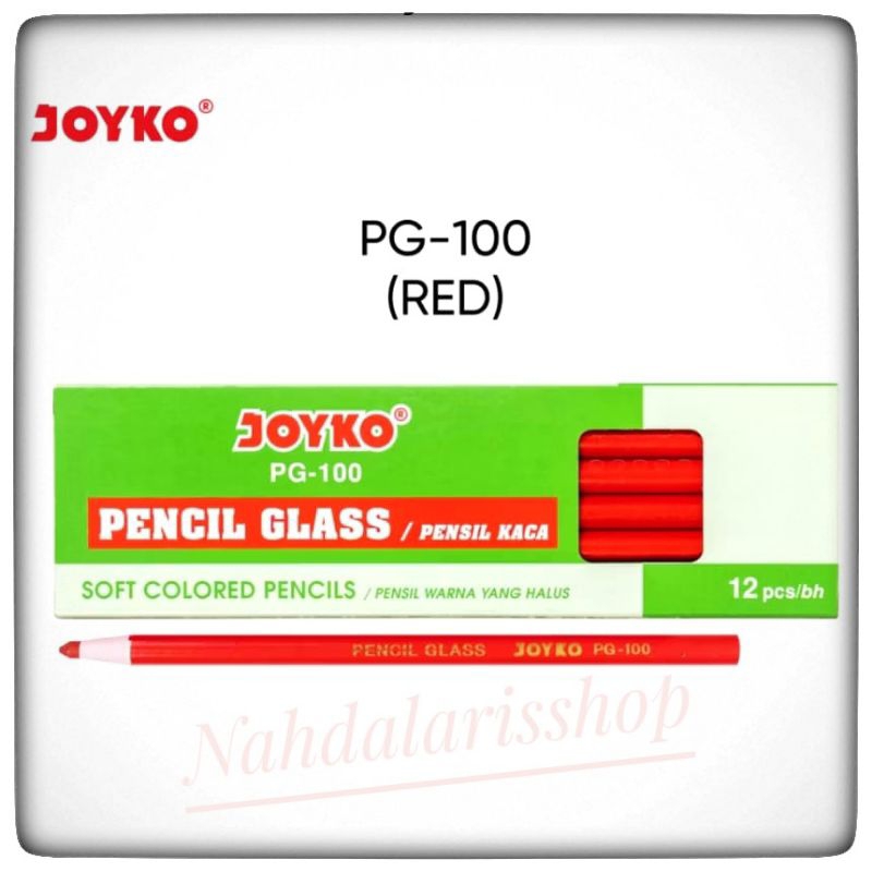 

(DAPAT 1 PCS) PENSIL GLASS JOYKO PG-100/ Pensil Dematograf Bahan Pola Kaca Besi Keramik Kulit Joyko PG-100