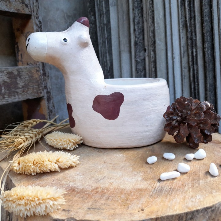 Pot Jerapah Aestetik Pot Tanaman Kaktus Sukulen Dekorasi Ruangan