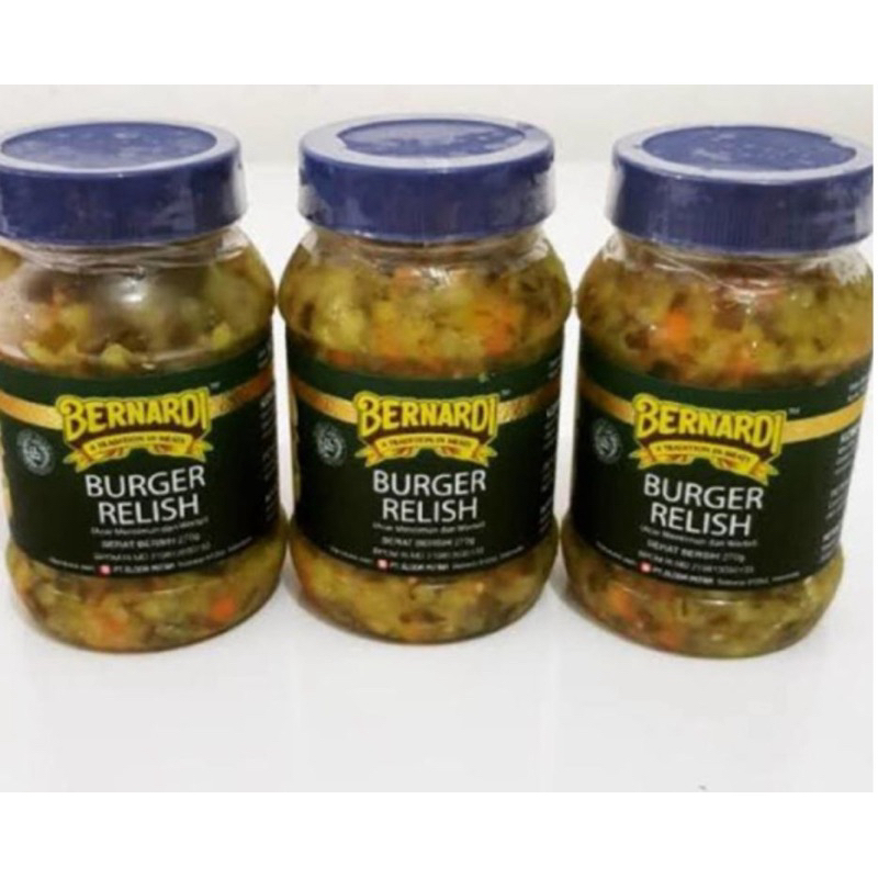 

Bernardi Burger Relish (Acar Ketimun & Wortel)