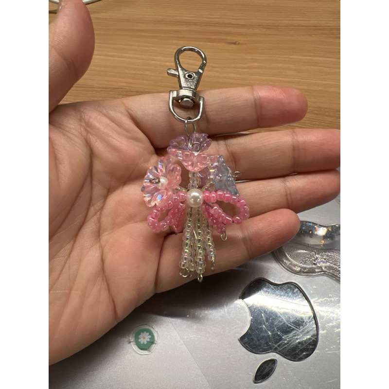 Flower Bouquet Beads Keychain | Ganci beads Coquette Flower Bouquet