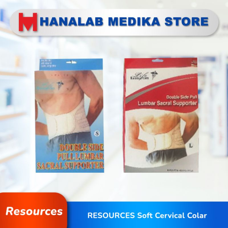 LIFE RESOURCES Lumbar Sacral Supporter Double Side Pull / Korset Tulang Belakang