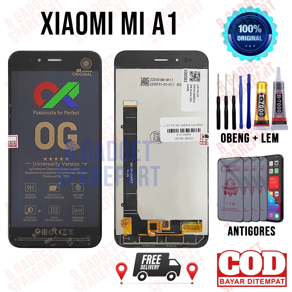 Lcd Xiaomi Mi A1 Original OEM Quality Lcd Touchscreen  Xiaomi Mi A1 Fullset