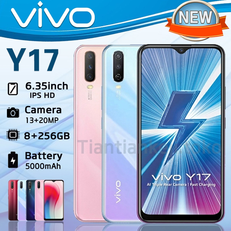 RB9 Murah Cuci Gudang HP Vivo Y17 Smartphone RAM 8GB/256GB 5000mAh Android Handphone kamera HD