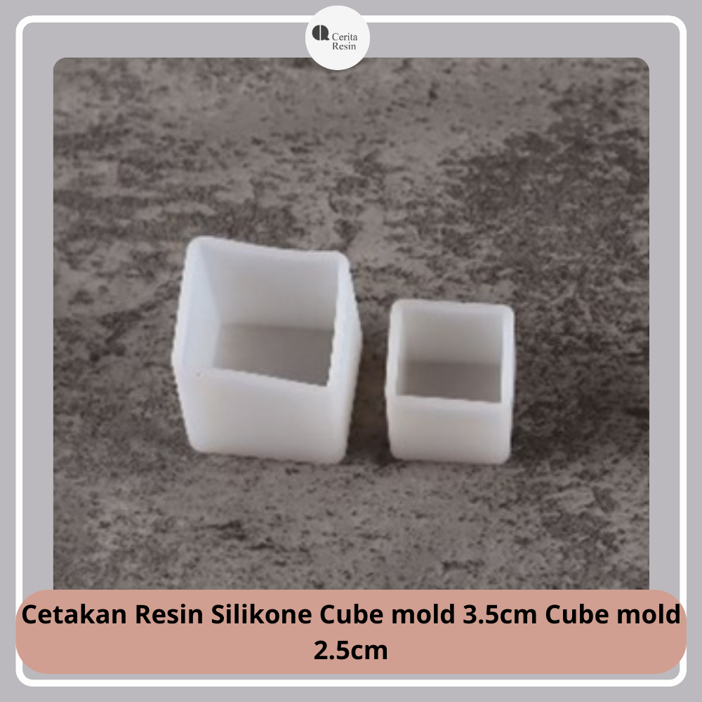 

Cetakan Resin Silikone Cube mold 3.5cm Cube mold 2.5cm