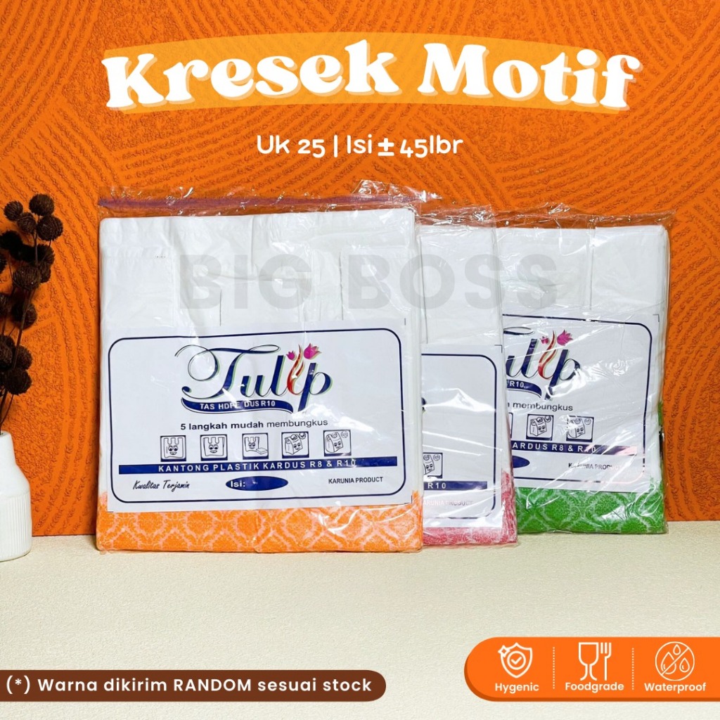 [PACK] Kantong Kresek Motif Selamat Menikmati / Kresek Kotak Nasi Box Hajatan