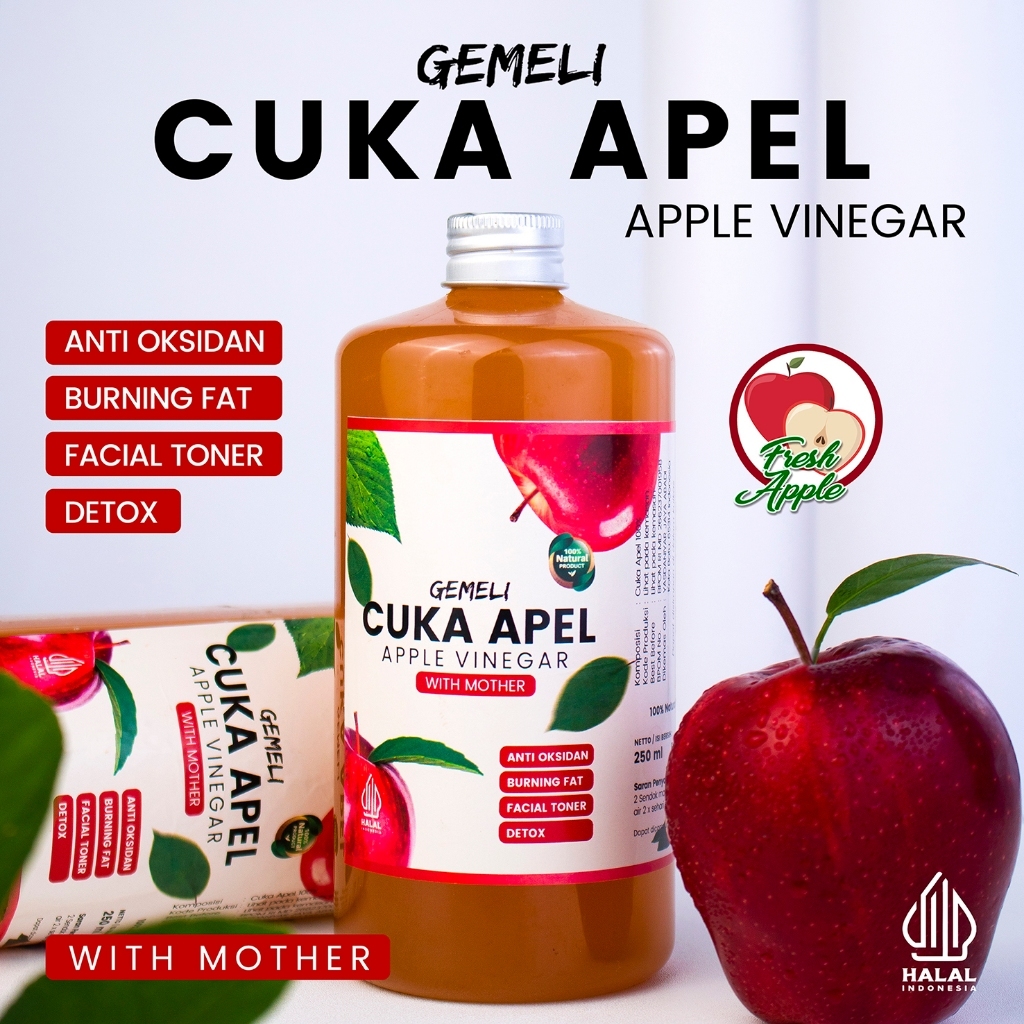 

My Organik Cuka Apel Original Organik Apple cider Vinegar With Mother 500ml