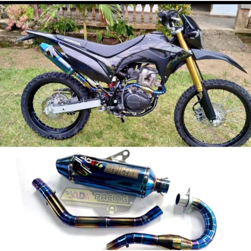 knalpot RACING KLK CRF D'TRACKER WR15  suara MANTAPPP