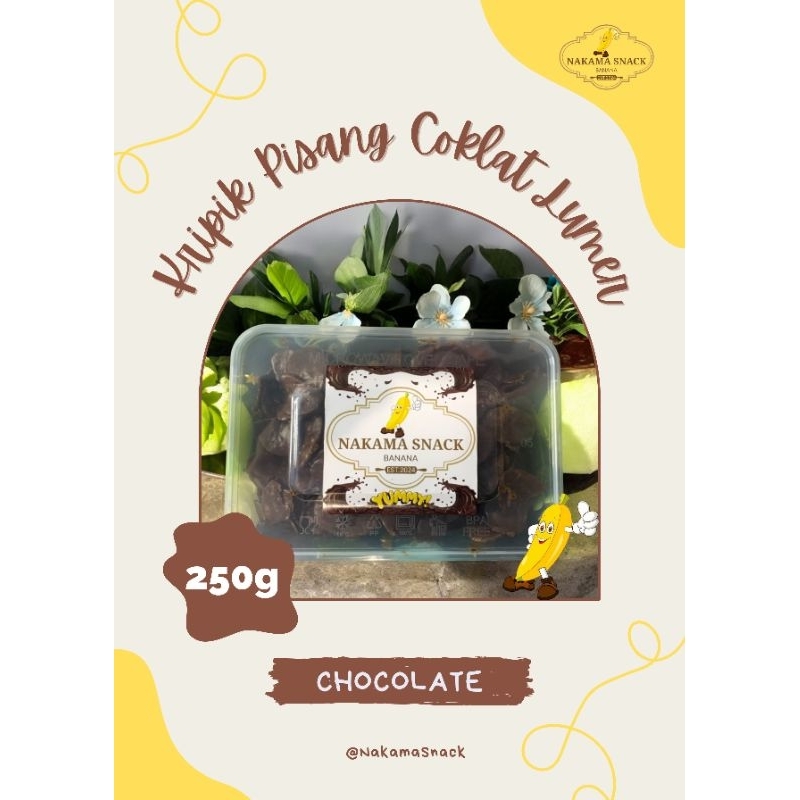 

kripik Pisang Coklat Lumer Rasa Coklat 250g