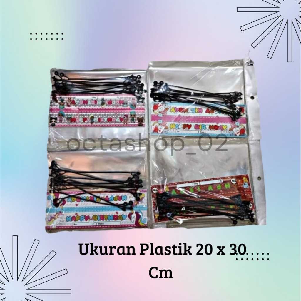 

Plastik Snack Ulang Tahun/Label Snack Ulang Tahun/ 1 Pcs
