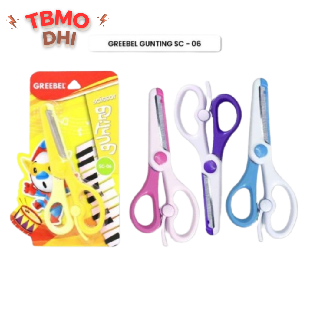 

GREEBEL Gunting Mini Gunting Anak (GUNTING SC-06) / Gunting Kertas / Gunting Sekolah