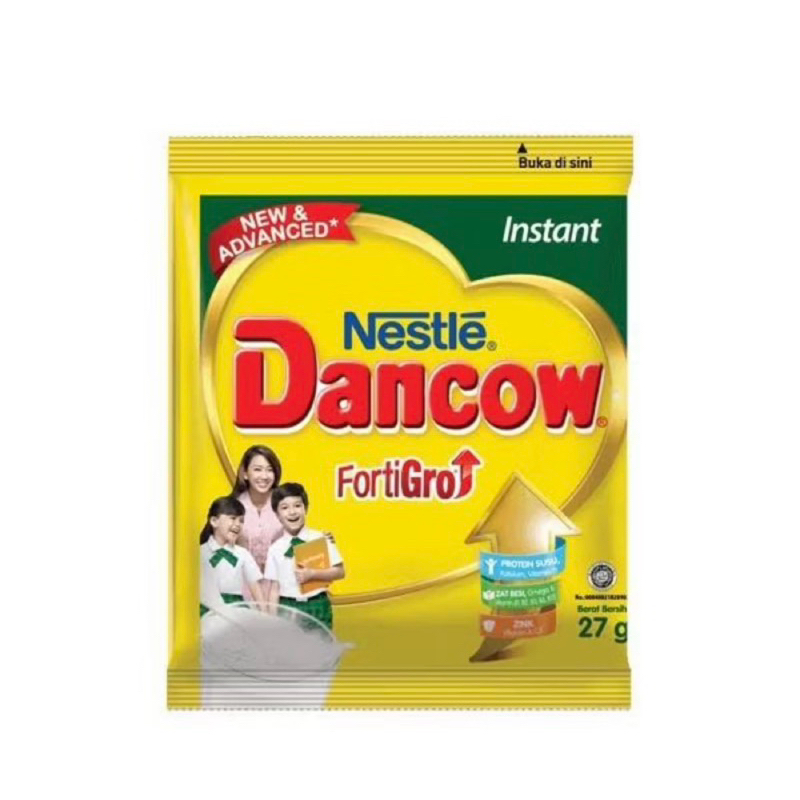 

DANCOW Fortigro Putih Sachet 16(10 x 26g) renceng / Susu Bubuk Dancow Putih rencengan / Susu Bubuk Dancow sachet