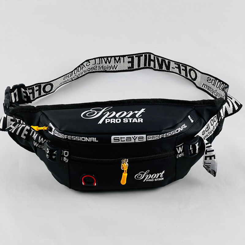 Terlaris tas pinggang pria - Tas Selempang Bahu Waterpoof Bahan Ballon Anti Air Waistbag multifungsi
