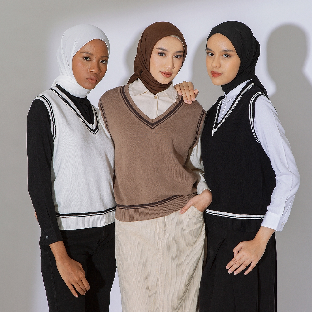 Lozy Hijab - Ayya Knit Vest (Rompi Knit Vest Xaviera)