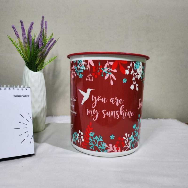 119. Large mosaic canister