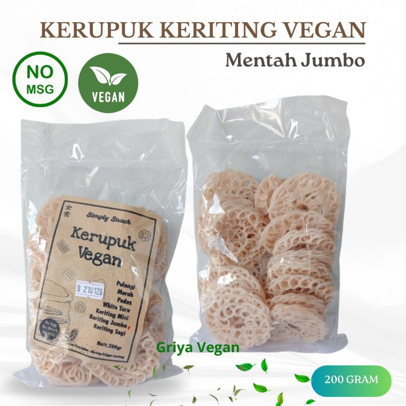 

Kerupuk Keriting Vegan Mentah