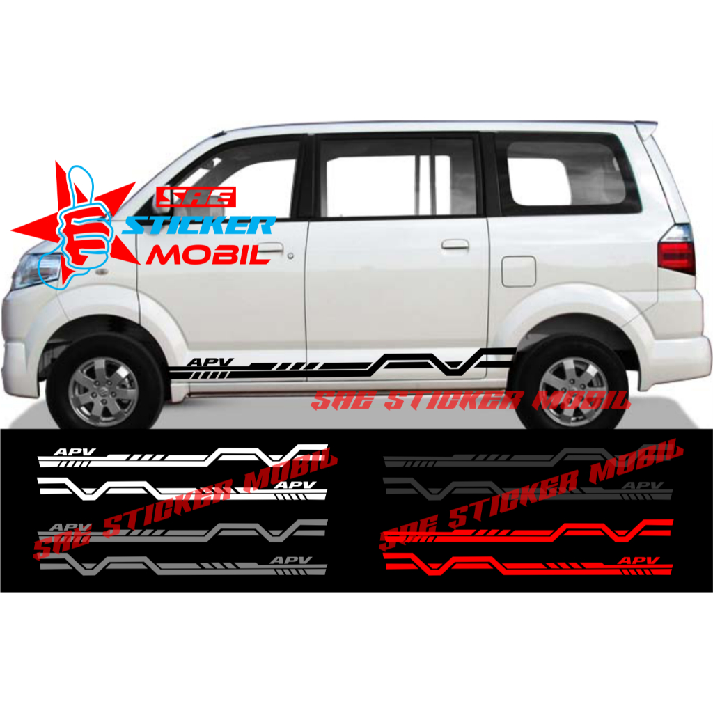 CUTTING STICKER MOBIL APV STICKER LIST BODY SAMPING MOBIL SUZUKI APV