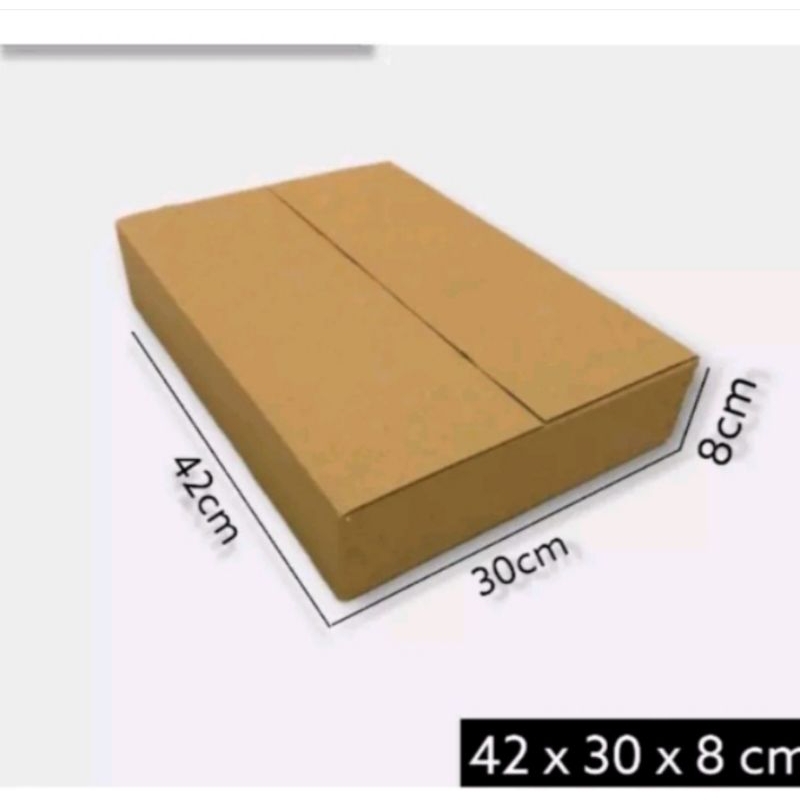 

kardus box Ukuran 42x30x8 cm single wall polos
