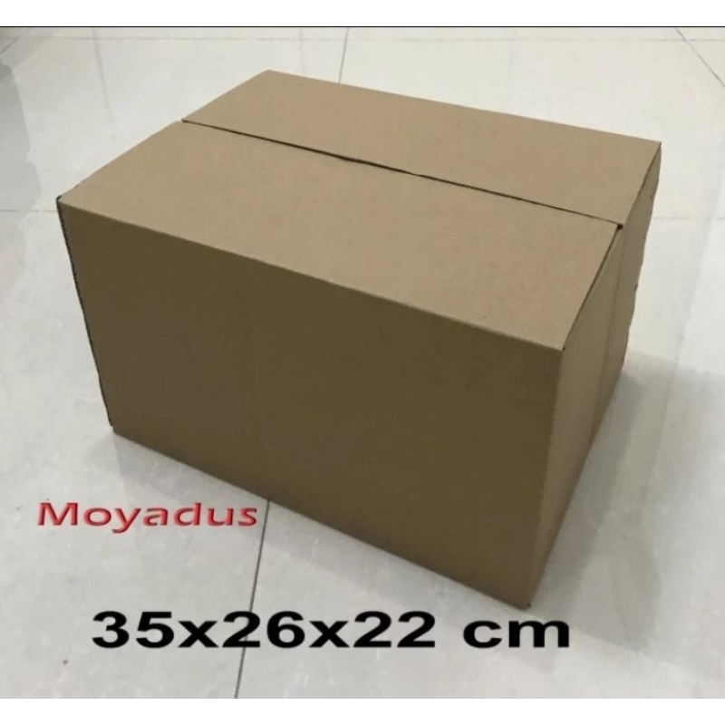 

kardus box Ukuran 35x26x22 cm single wall polos