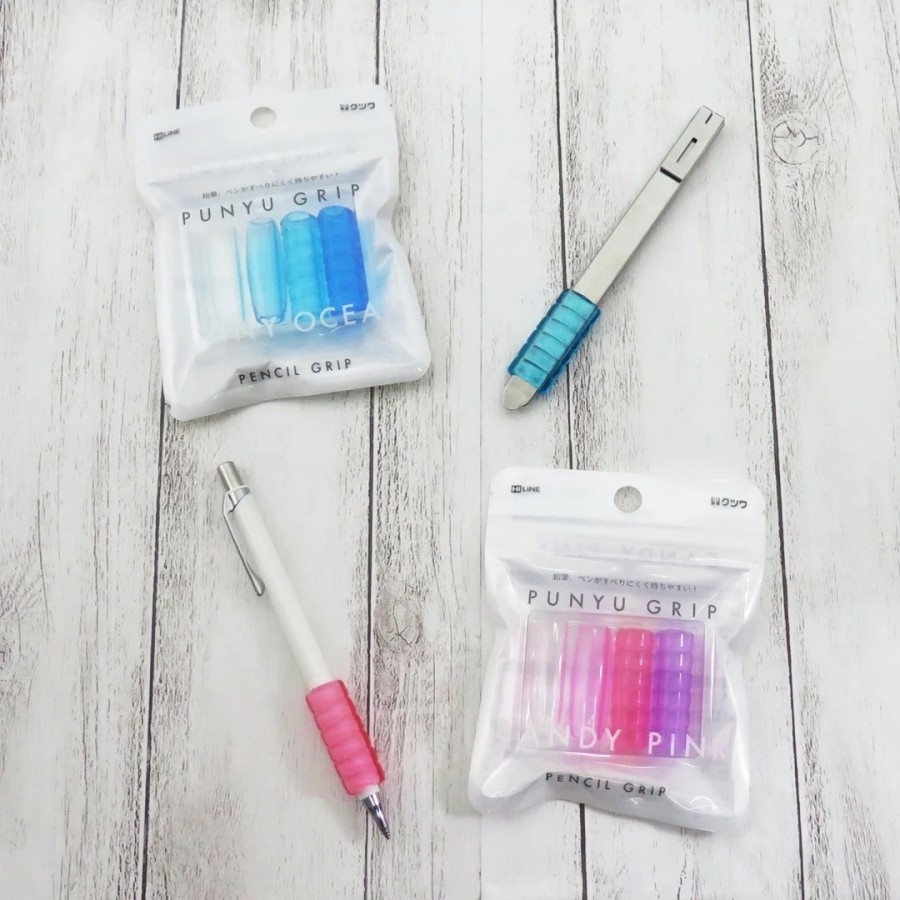 

Ay00! Kutsuwa Punyu Pencil Grip Triangular Circular Elastomer Rubber Grip Handle Untuk Pensil Pulpen