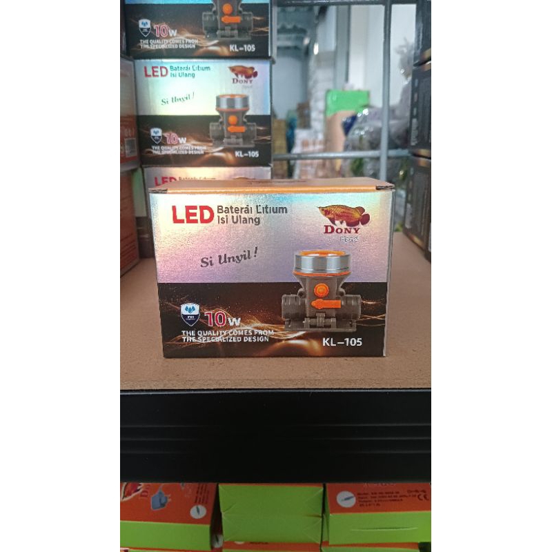 Senter dony KL-105| Baterai litium isi ulang| si Unyil